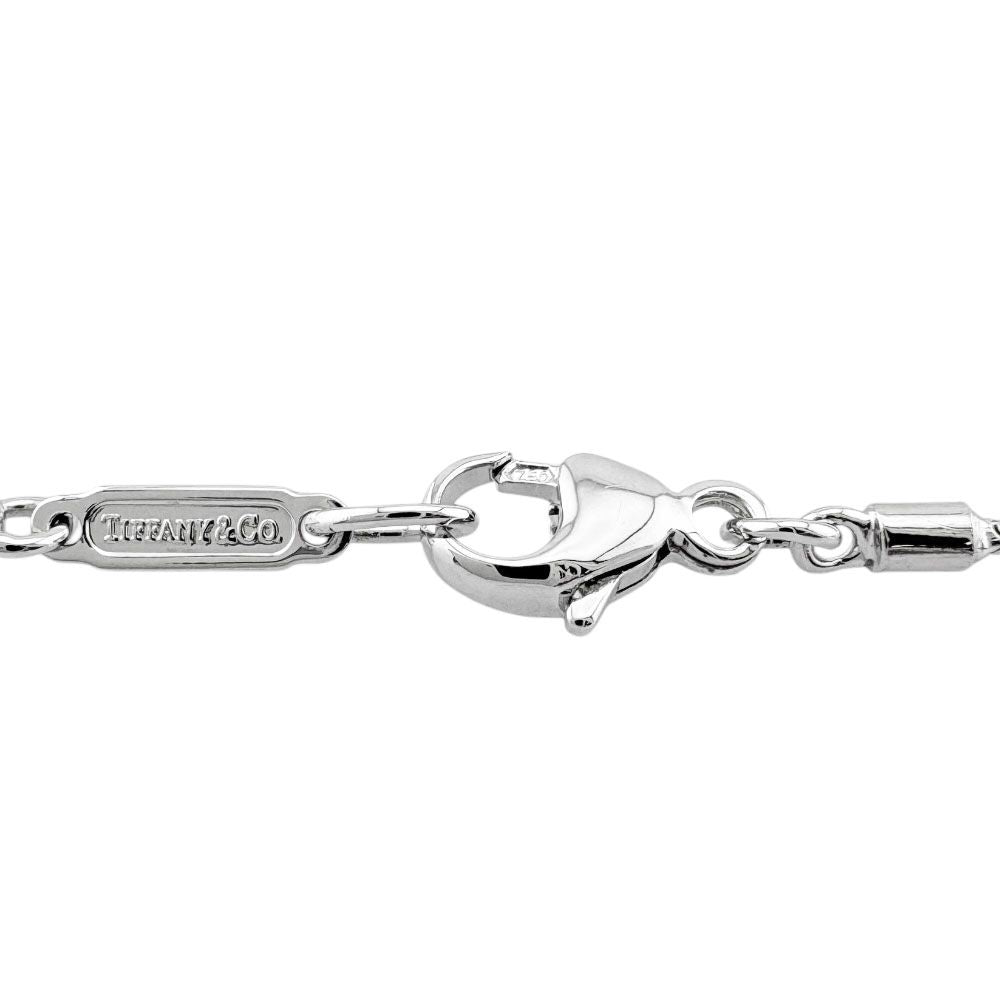Tiffany & Co Atlas Bar Necklace 18k White Gold Diamond — view 5