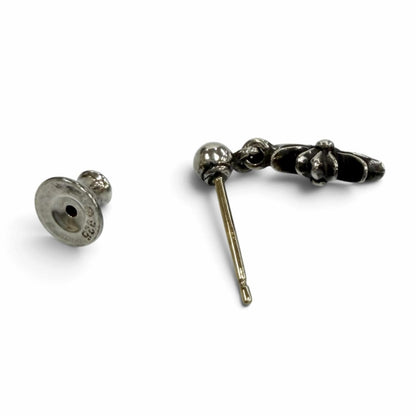 Chrome Hearts Tiny Ech Plus Drop Single Earrings Post 14k Back 925 Sterling — view 5
