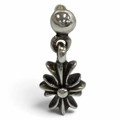 Chrome Hearts Tiny Ech Plus Drop Single Earrings Post 14k Back 925 Sterling