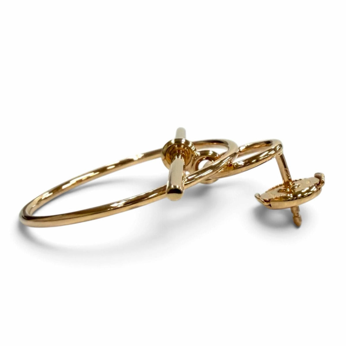 Hermes Earrings Echappee PM Pink Gold — view 4