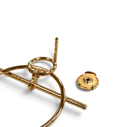 Hermes Earrings Echappee PM Pink Gold — view 5