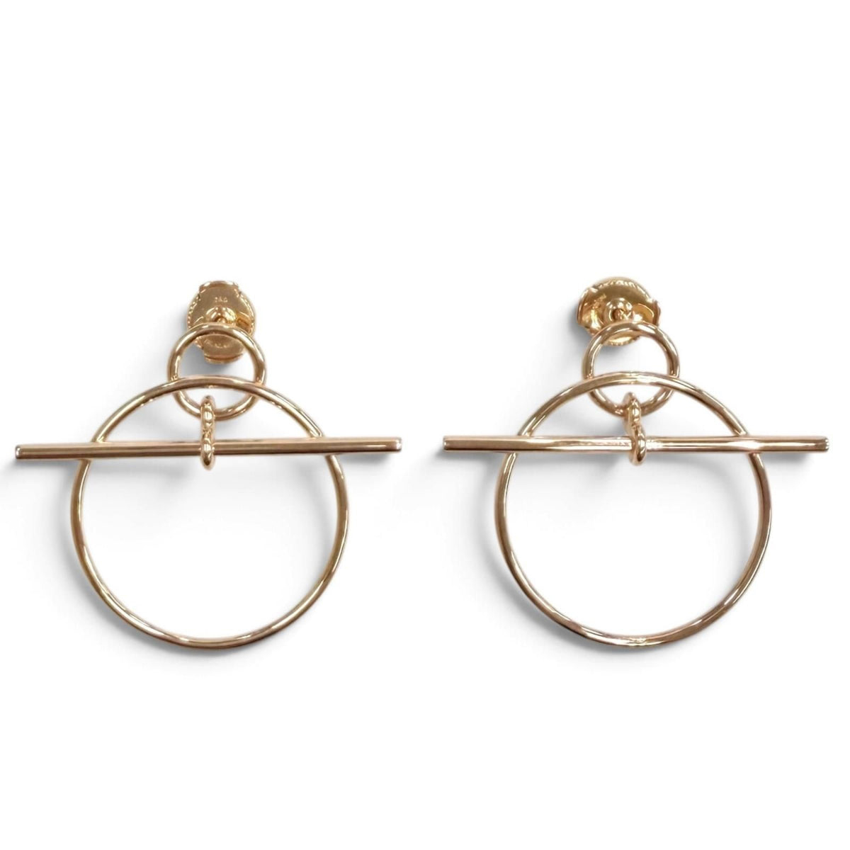 Hermes Earrings Echappee PM Pink Gold