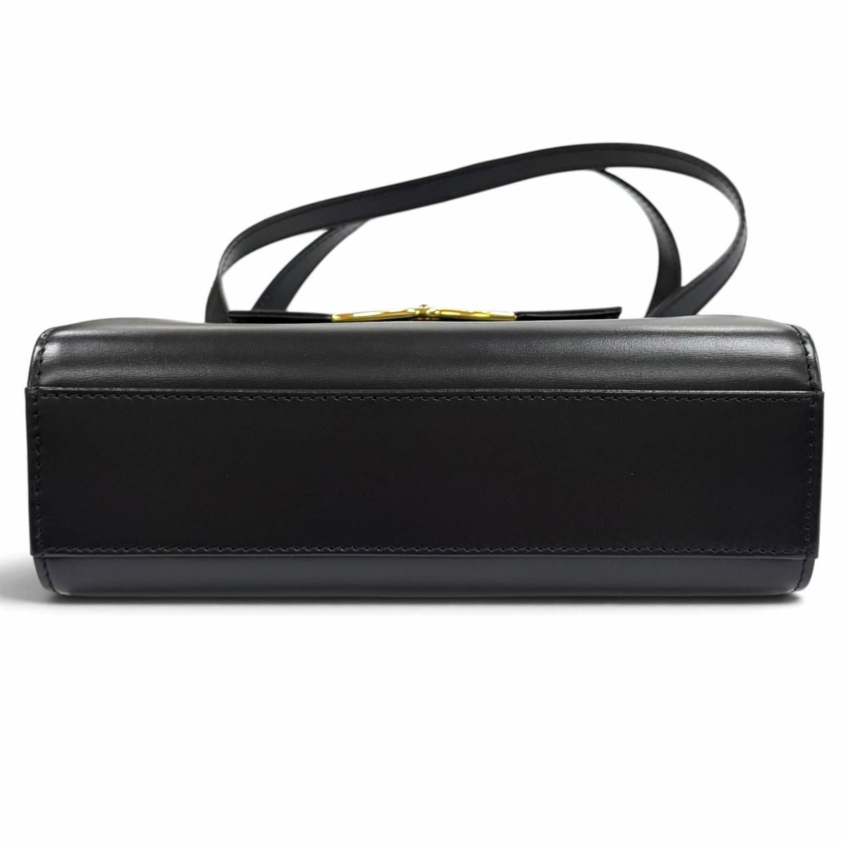 Cartier Sapphire Line Square Leather Handbag Black Gold — view 5