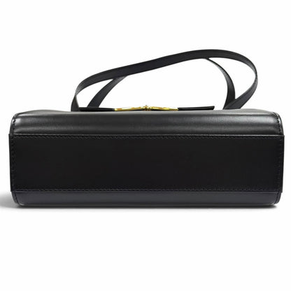 Cartier Sapphire Line Square Leather Handbag Black Gold — view 5