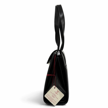 Cartier Sapphire Line Square Leather Handbag Black Gold — view 4