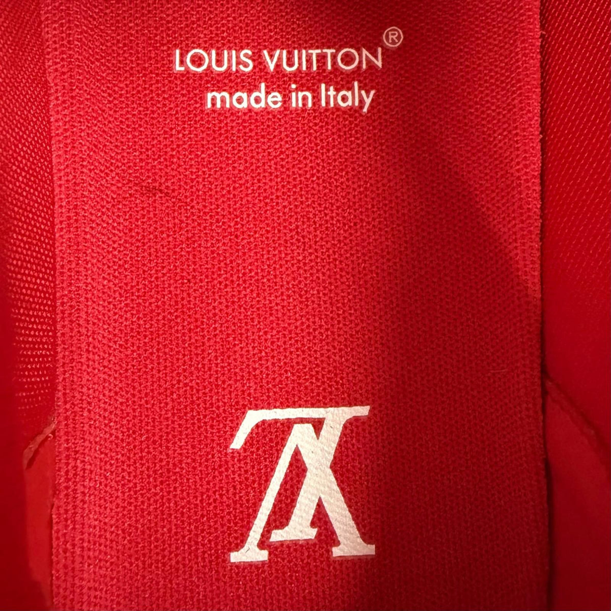 Louis Vuitton LV Trainer Line Leather Damier Low-Top Sneakers Red — view 7