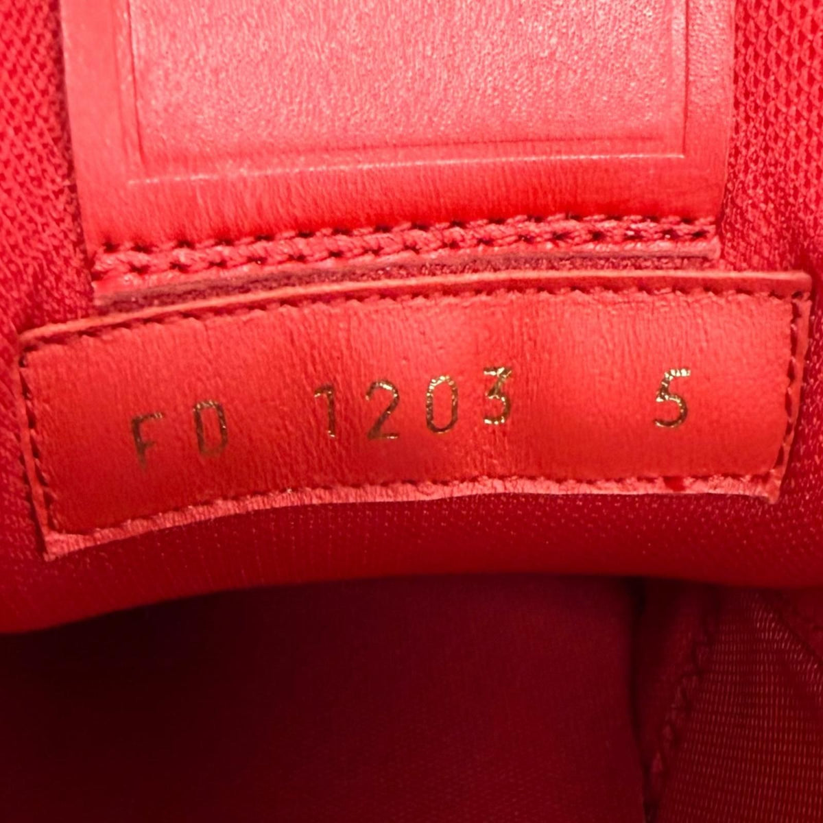 Louis Vuitton LV Trainer Line Leather Damier Low-Top Sneakers Red — view 8