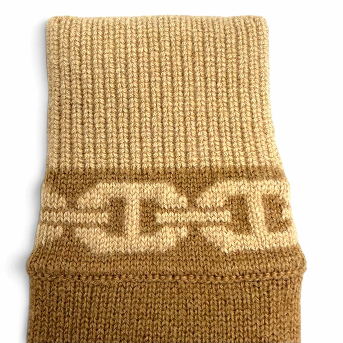 Hermes Heaven Cashmere Chaine D'ancre Motif Knit Gloves Brown — view 5