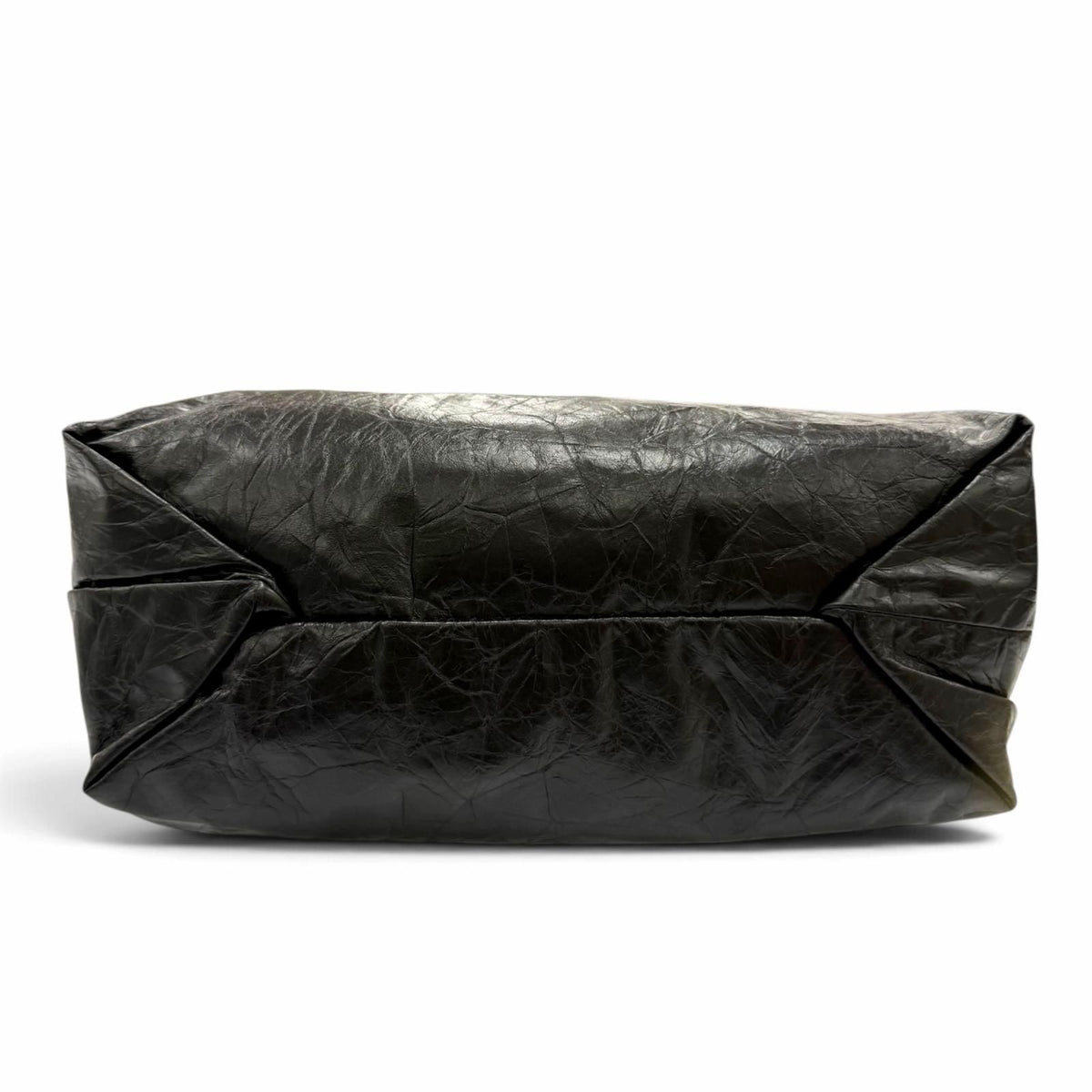 Balenciaga Crush Leather 2-Way Chain Shoulder Bag Tote Black — view 5