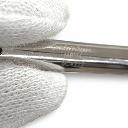 Louis Vuitton Bracelet Champs Elysees Leather LV Logo Silver Black — view 5