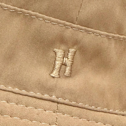 Hermes Harper H Sellier Nylon Bucket Hat Simple Design Brown FR 56 — view 6