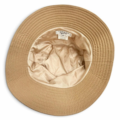 Hermes Harper H Sellier Nylon Bucket Hat Simple Design Brown FR 56 — view 5
