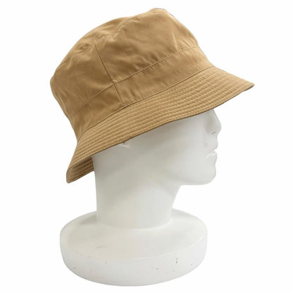 Hermes Harper H Sellier Nylon Bucket Hat Simple Design Brown FR 56 — view 3