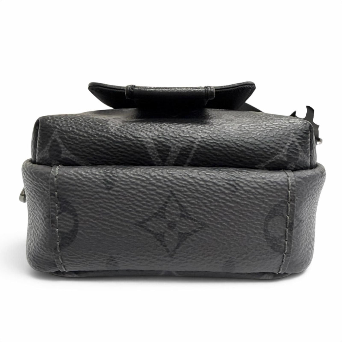 Louis Vuitton Monogram Eclipse Double Phone Pouch Shoulder Bag Black — view 5