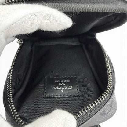 Louis Vuitton Monogram Eclipse Double Phone Pouch Shoulder Bag Black — view 6