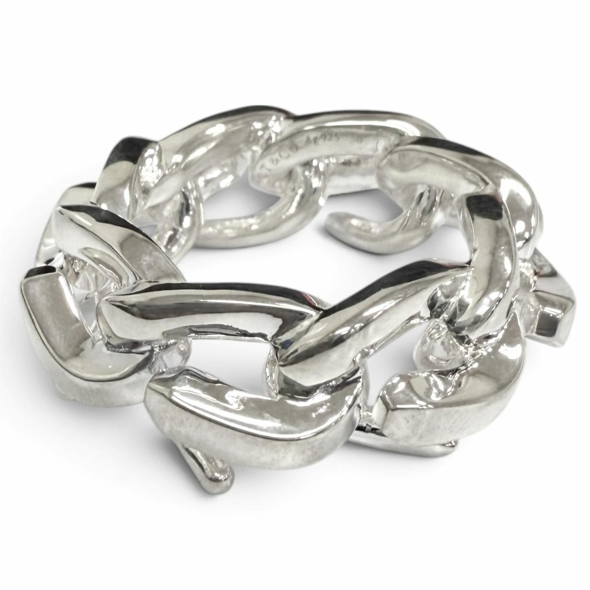 Tiffany & Co Forge Link Ring Silver
