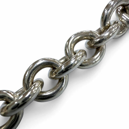 Tiffany & Co 925 Round Link Circle Donut Chain Choker Necklace Silver 40 — view 4