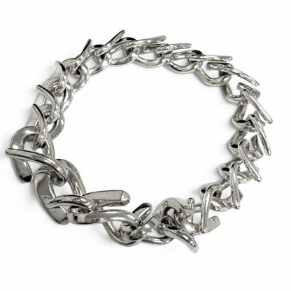 Tiffany & Co Forge Medium Link Bracelet Silver 18