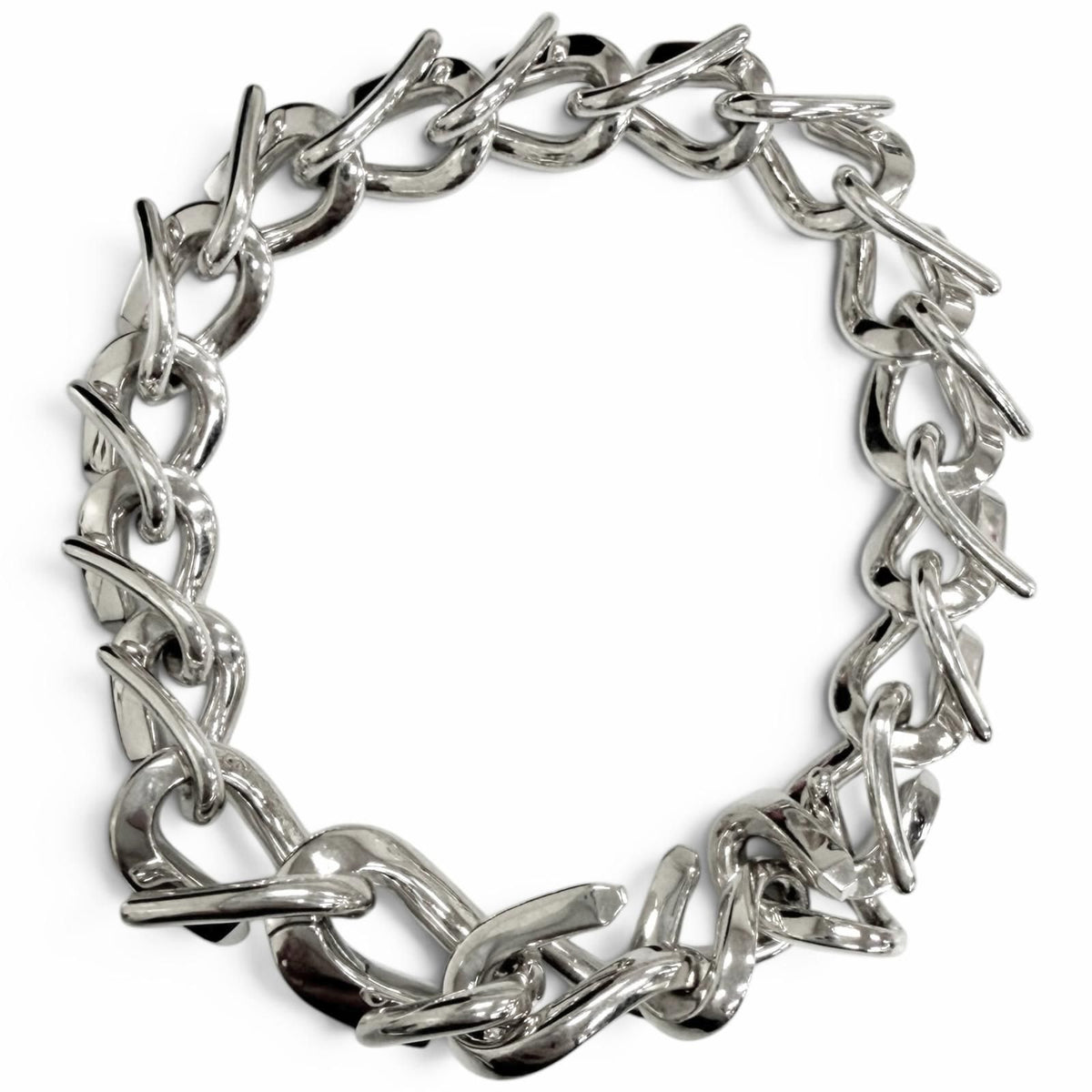 Tiffany & Co Forge Medium Link Bracelet Silver 18 — view 2