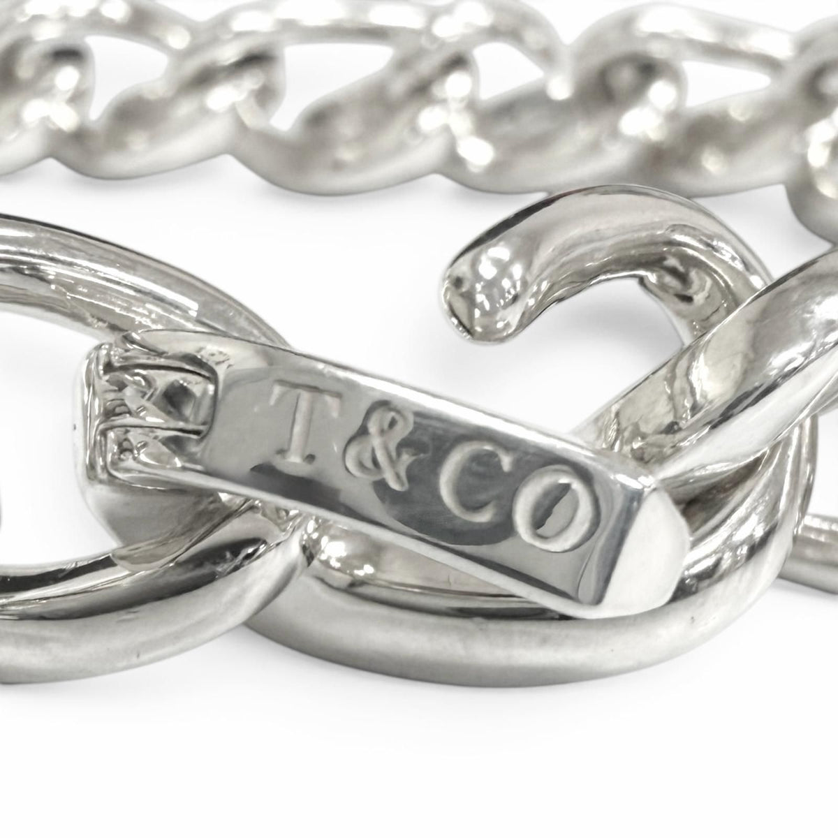Tiffany & Co Forge Medium Link Bracelet Silver 18 — view 4