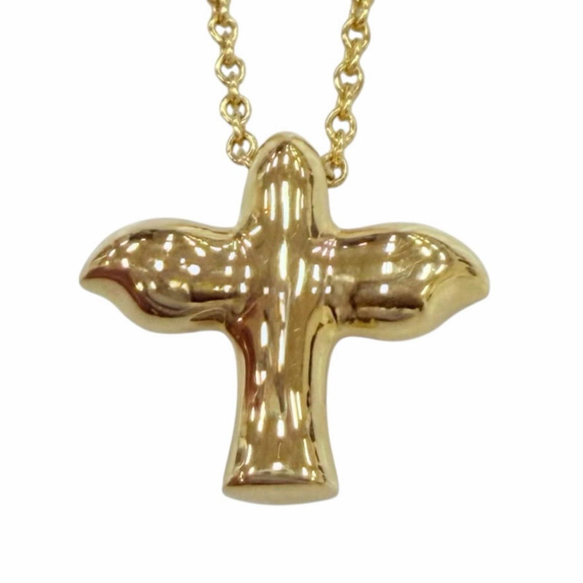 Tiffany & Co Elsa Peretti Bird Cross Pendant Gold