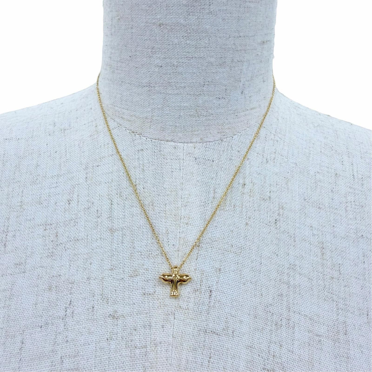 Tiffany & Co Elsa Peretti Bird Cross Pendant Gold — view 2