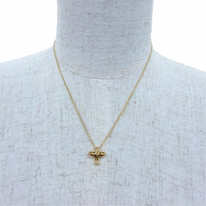 Tiffany & Co Elsa Peretti Bird Cross Pendant Gold — view 2