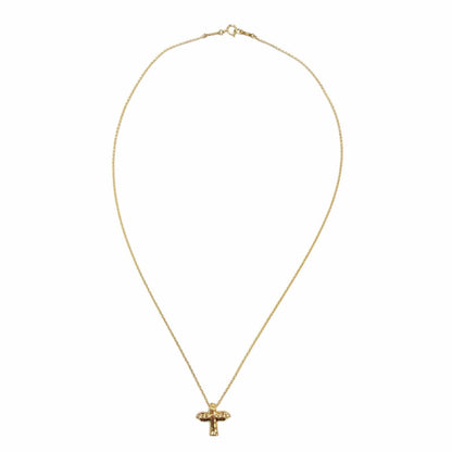 Tiffany & Co Elsa Peretti Bird Cross Pendant Gold — view 4