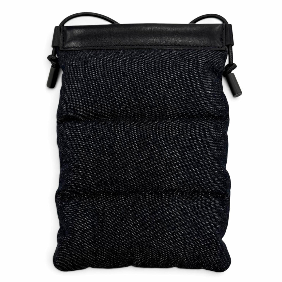 Moncler Puffy Phone Case Leather Logo Shoulder Bag Indigo — view 4