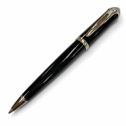 Cartier Roadster de Blue Gemstone Twist Ballpoint Pen Black Silver Handwriting