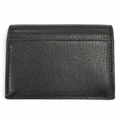 Gucci Leather Bamboo Business Card Case Black — view 2