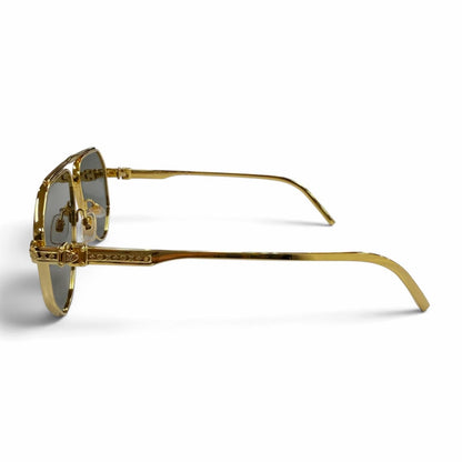 Louis Vuitton LV Flash Monogram Two Bridge Pilot Shape Sunglasses Eyewear — view 4