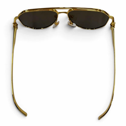 Louis Vuitton LV Flash Monogram Two Bridge Pilot Shape Sunglasses Eyewear — view 6