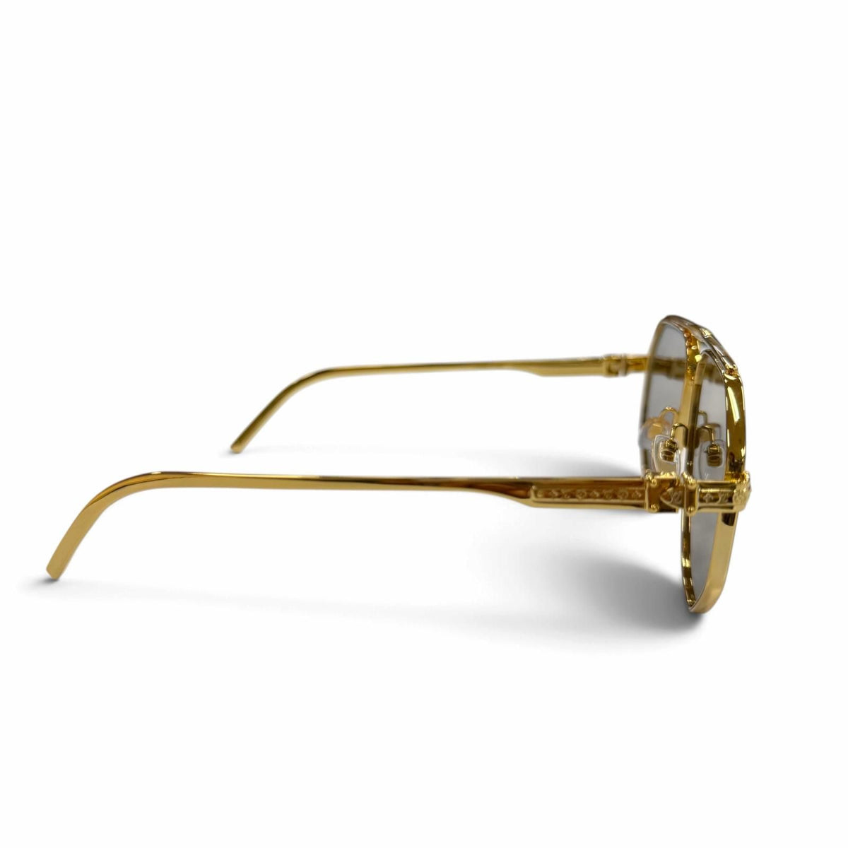 Louis Vuitton LV Flash Monogram Two Bridge Pilot Shape Sunglasses Eyewear — view 5