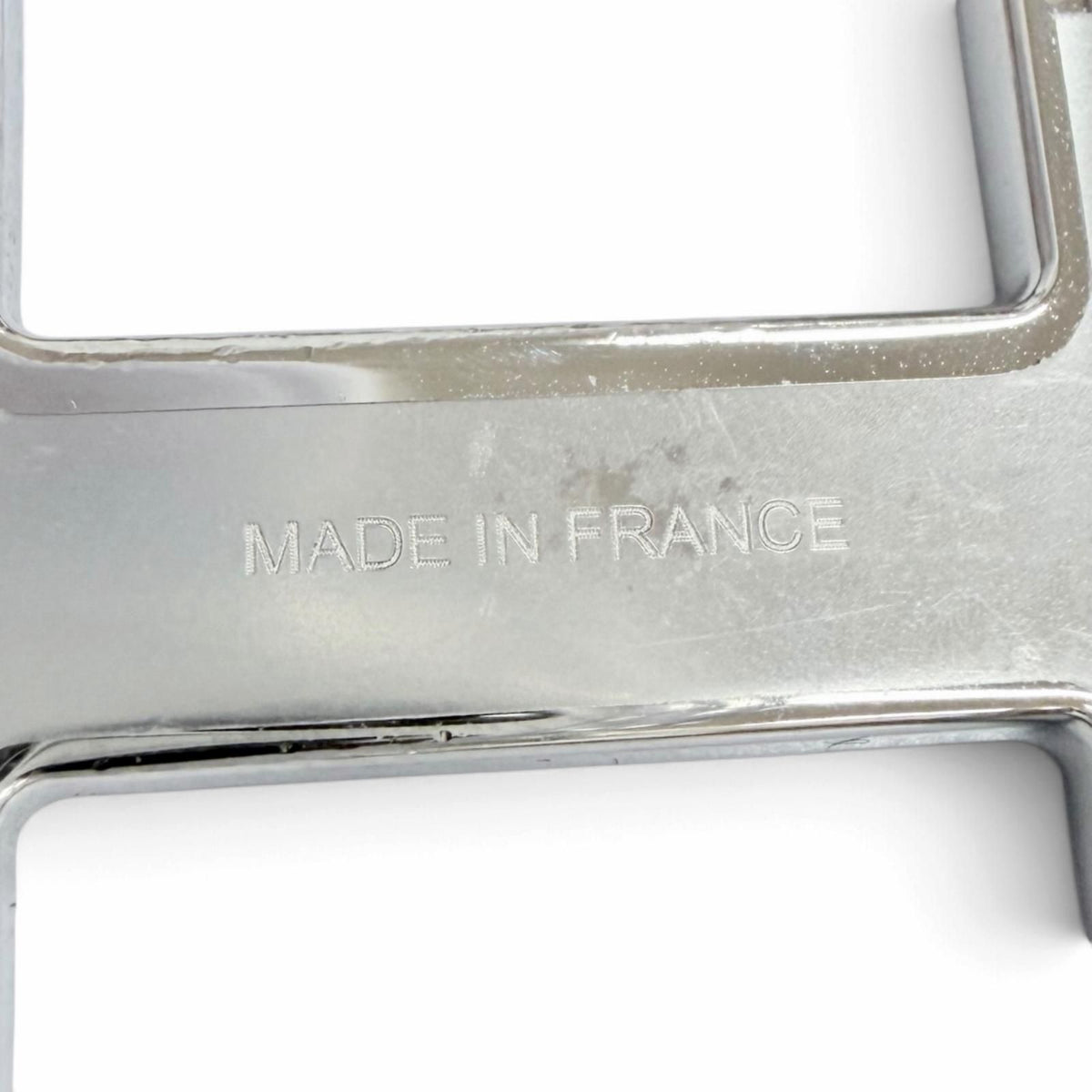 Hermes Chaine D'ancre Brooch Leather Silver Black — view 7