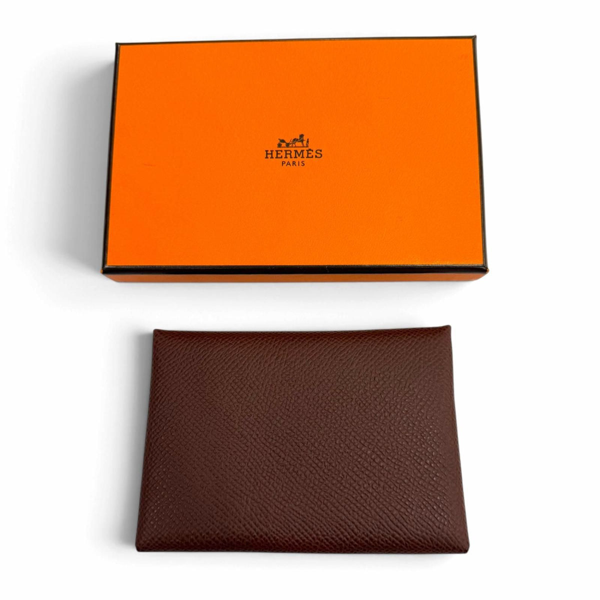 Hermes Calvi Duo Veau Epsom Terre Coin Purse — view 2