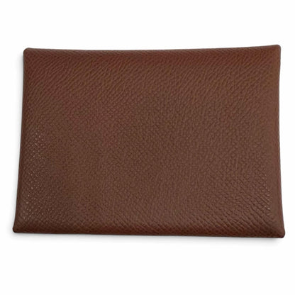 Hermes Calvi Duo Veau Epsom Terre Coin Purse