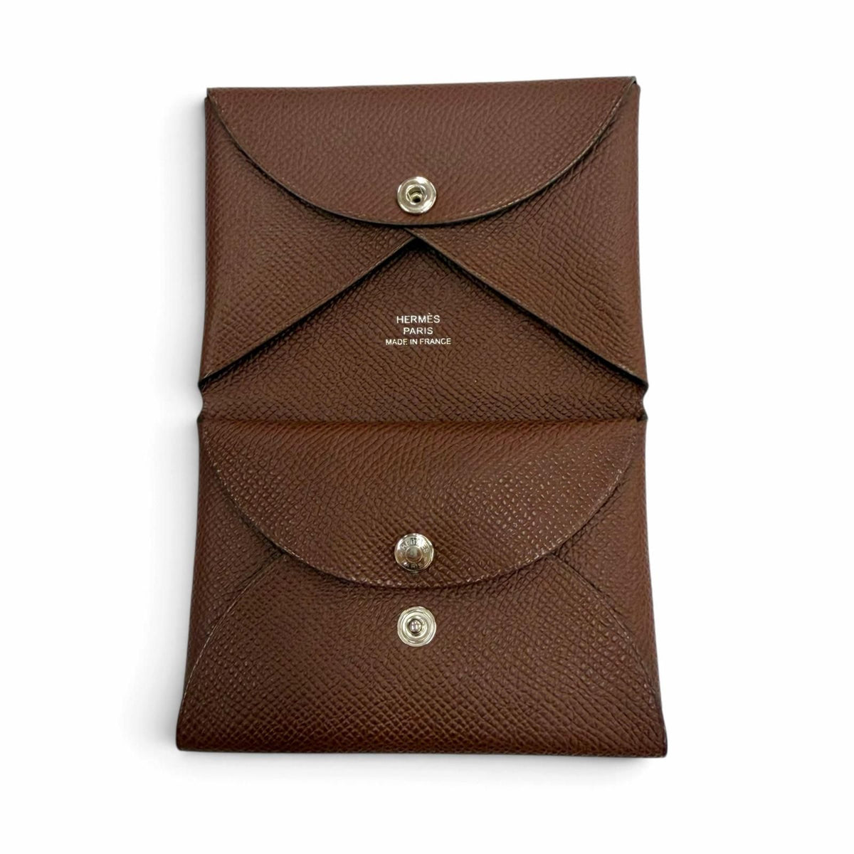 Hermes Calvi Duo Veau Epsom Terre Coin Purse — view 6