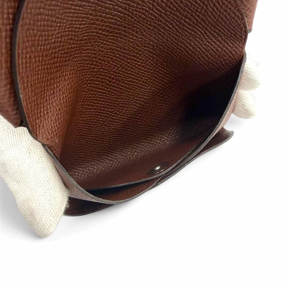 Hermes Calvi Duo Veau Epsom Terre Coin Purse — view 7