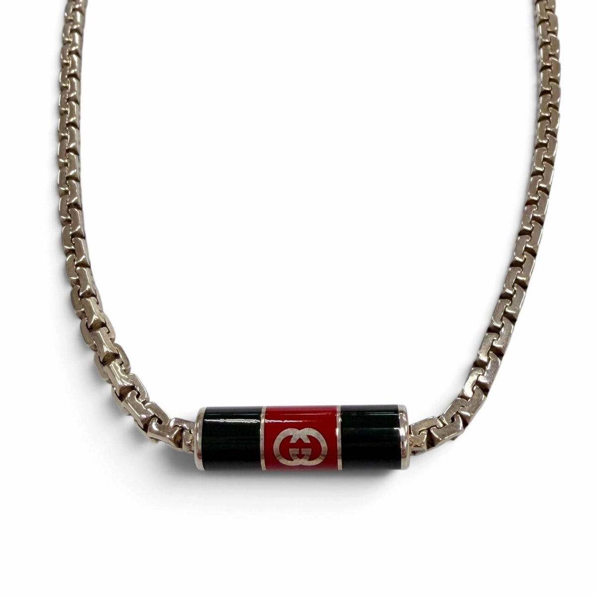 Gucci Web Line Sherry Stripe Detail Necklace