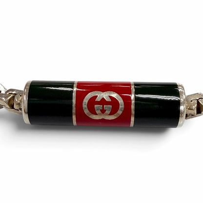 Gucci Web Line Sherry Stripe Detail Necklace — view 5