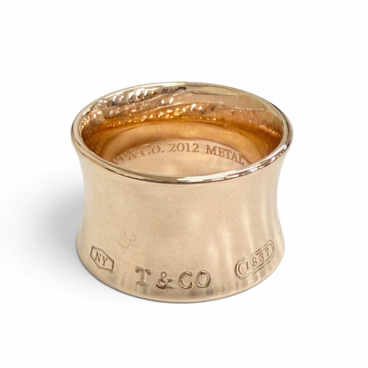 Tiffany & Co 1837 Gold Rubedo Wide Ring