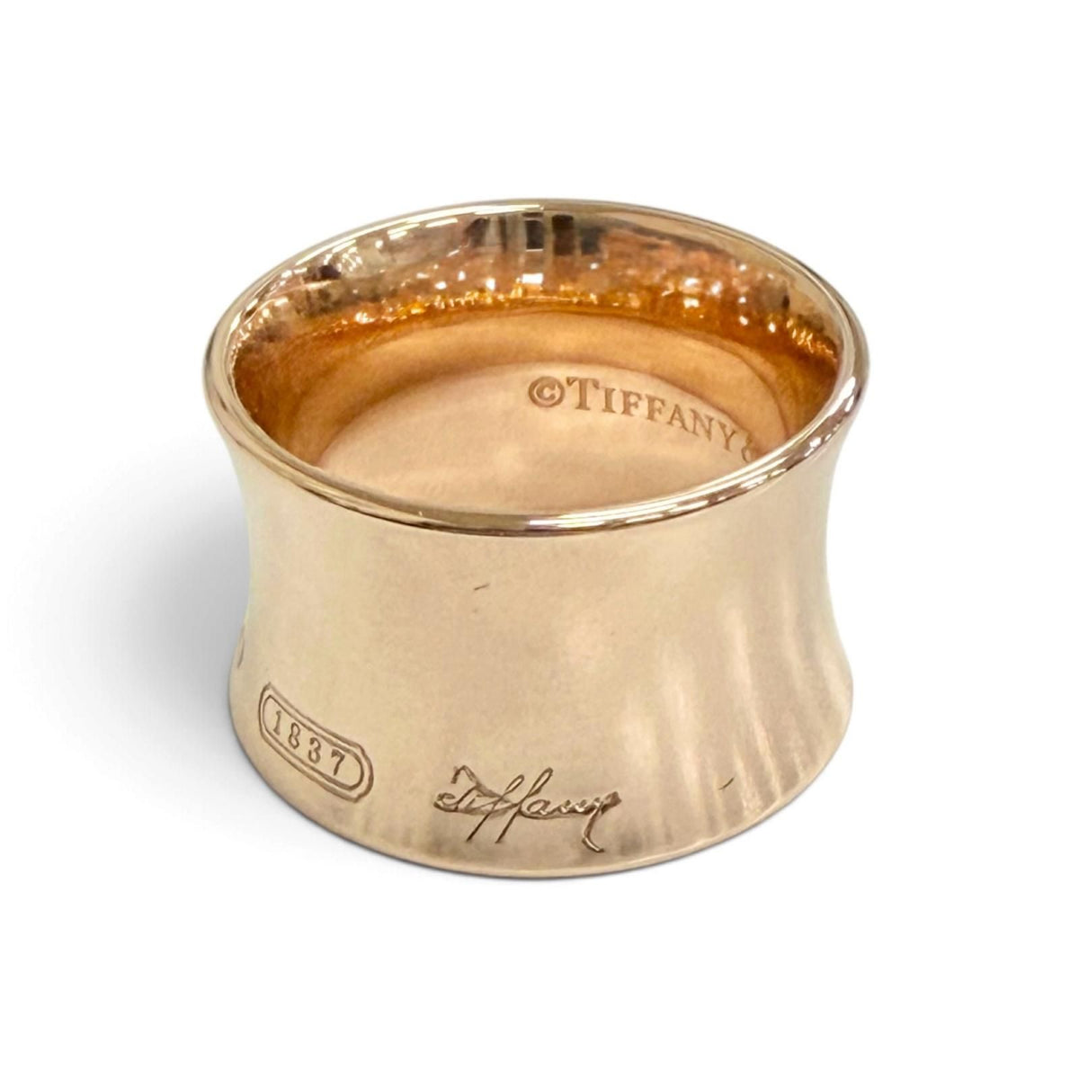 Tiffany & Co 1837 Gold Rubedo Wide Ring — view 2
