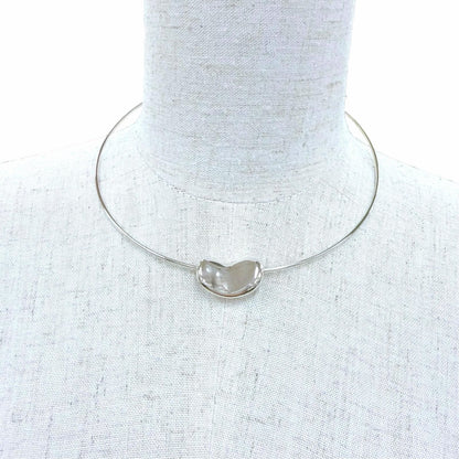 Tiffany & Co Elsa Peretti Bean Choker 925 Necklace Silver — view 2