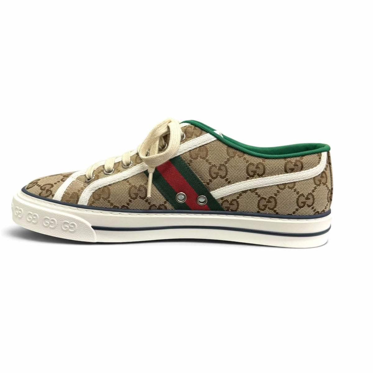 Gucci GG Canvas Tennis Sherry Line Low-Top Sneakers Beige 6.5 — view 6