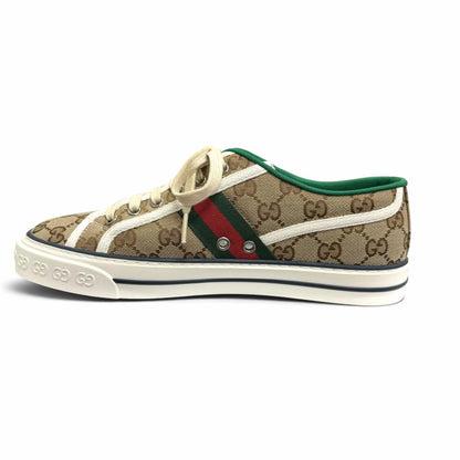 Gucci GG Canvas Tennis Sherry Line Low-Top Sneakers Beige 6.5 — view 6