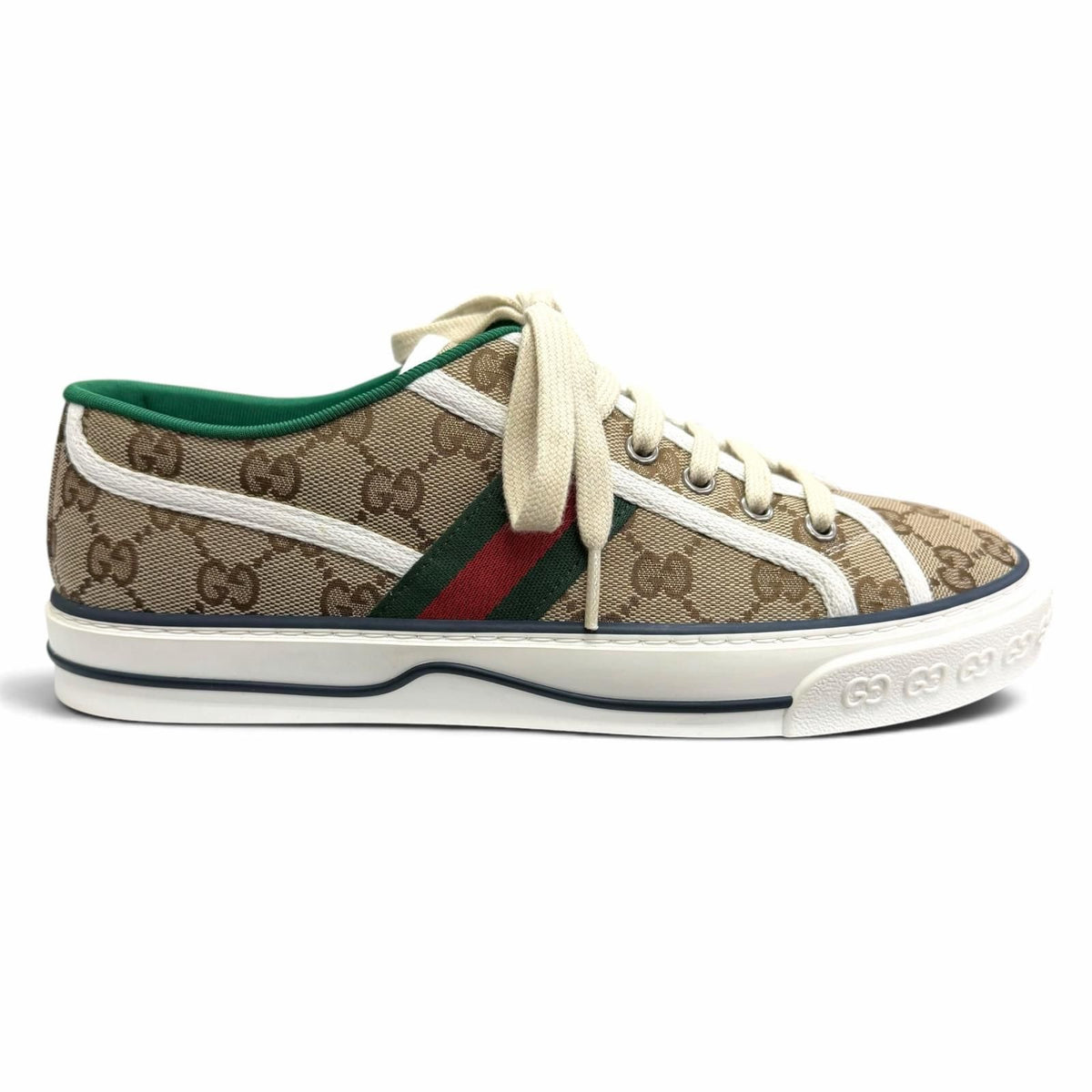 Gucci GG Canvas Tennis Sherry Line Low-Top Sneakers Beige 6.5 — view 7