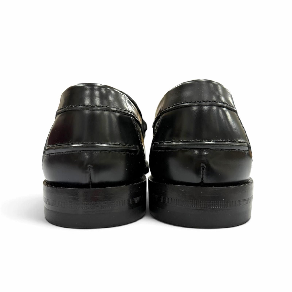 Gucci Horsebit GG Pattern Leather Shoes Loafers Black Silver 5 — view 4
