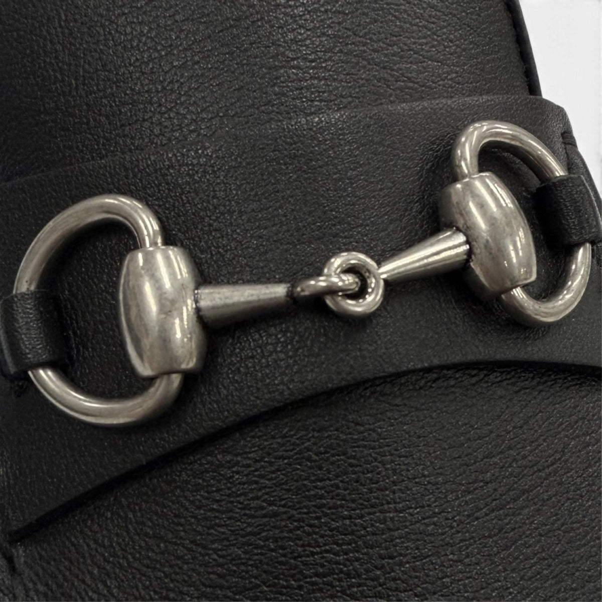 Gucci Horsebit Leather Shoes Loafers Driving Black 7 — view 8