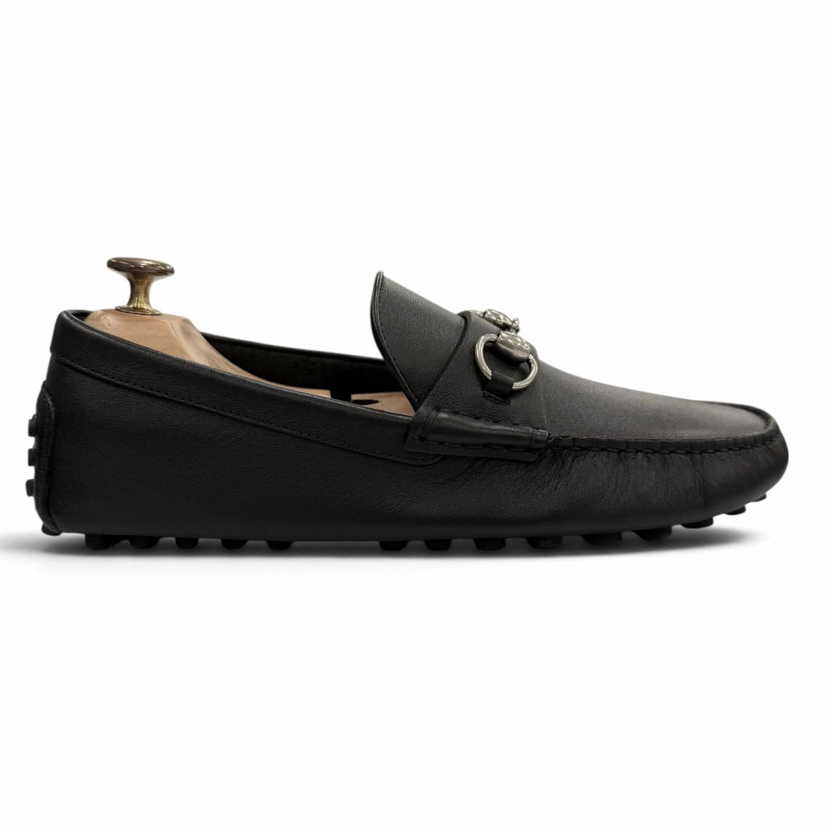 Gucci Horsebit Leather Shoes Loafers Driving Black 7 — view 7